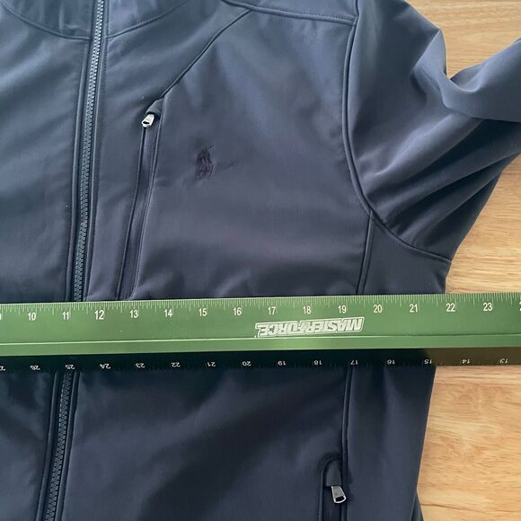 Polo Ralph Lauren Performance Jacket Stretch All Weather Zip Up Mock Neck Medium - Picture 5 of 7